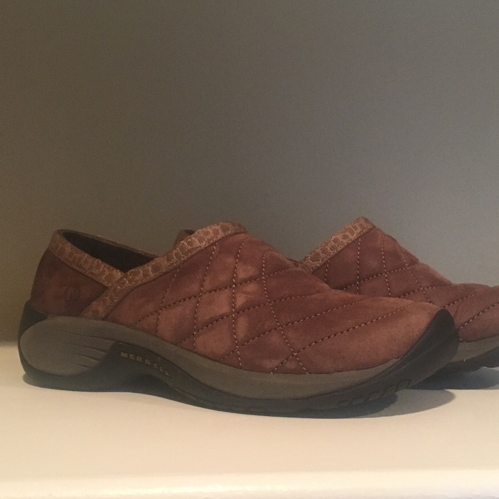 Merrill Air Cushion Shoes Brown Suede Size 7.5